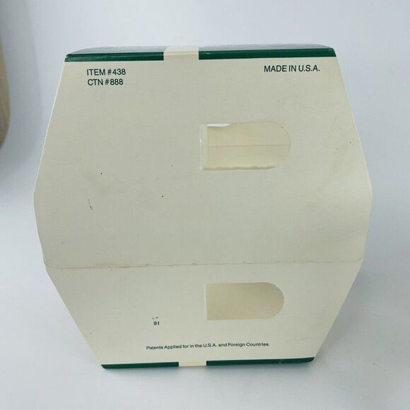 3 Libbey Christmas Tree Drinking Glasses Green Gold Stars Red Stripe In Holder - Picture 6 of 7